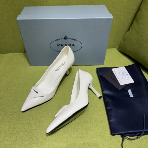 Prada High-heeled Shoes For Women #1453625 $105.00 USD, Wholesale Replica Prada High-heeled Shoes