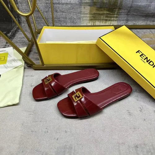 Fendi Slippers For Women #1453730 $85.00 USD, Wholesale Replica Fendi Slippers