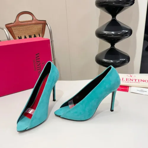 Valentino High-Heeled Shoes For Women #1453782 $112.00 USD, Wholesale Replica Valentino High-Heeled Shoes