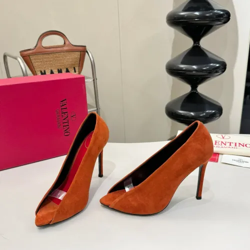 Valentino High-Heeled Shoes For Women #1453783 $112.00 USD, Wholesale Replica Valentino High-Heeled Shoes