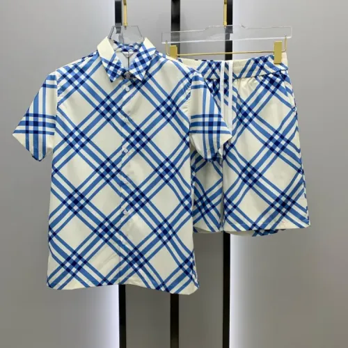 Burberry Tracksuits Short Sleeved For Men #1453829 $52.00 USD, Wholesale Replica Burberry Tracksuits