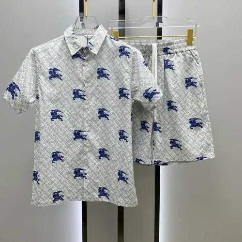 Burberry Tracksuits Short Sleeved For Men #1453836 $52.00 USD, Wholesale Replica Burberry Tracksuits