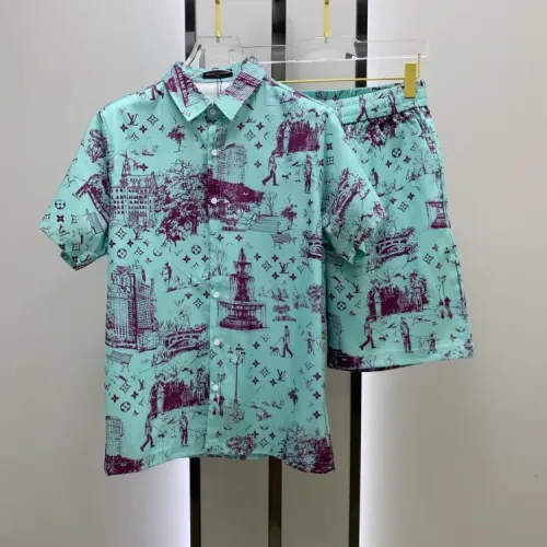 Louis Vuitton LV Tracksuits Short Sleeved For Men #1454079 $52.00 USD, Wholesale Replica Louis Vuitton LV Tracksuits