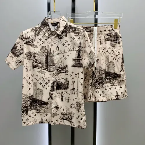 Louis Vuitton LV Tracksuits Short Sleeved For Men #1454081 $52.00 USD, Wholesale Replica Louis Vuitton LV Tracksuits