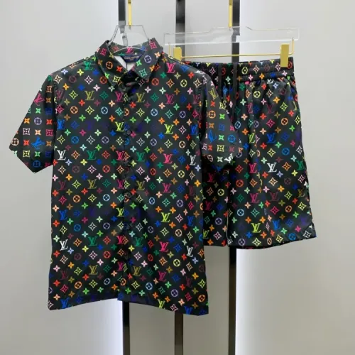 Louis Vuitton LV Tracksuits Short Sleeved For Men #1454090 $52.00 USD, Wholesale Replica Louis Vuitton LV Tracksuits