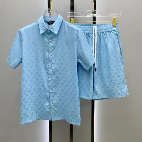 Louis Vuitton LV Tracksuits Short Sleeved For Men #1454105 $52.00 USD, Wholesale Replica Louis Vuitton LV Tracksuits