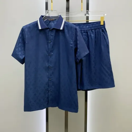 Louis Vuitton LV Tracksuits Short Sleeved For Men #1454112 $52.00 USD, Wholesale Replica Louis Vuitton LV Tracksuits