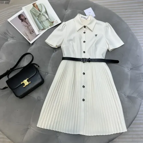 Christian Dior Dresses Short Sleeved For Women #1454415 $80.00 USD, Wholesale Replica Christian Dior Dresses