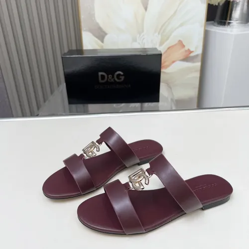 Dolce &amp; Gabbana D&amp;G Slippers For Women #1454530 $85.00 USD, Wholesale Replica Dolce &amp; Gabbana D&amp;G Slippers
