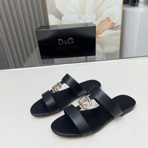 Dolce &amp; Gabbana D&amp;G Slippers For Women #1454533 $85.00 USD, Wholesale Replica Dolce &amp; Gabbana D&amp;G Slippers