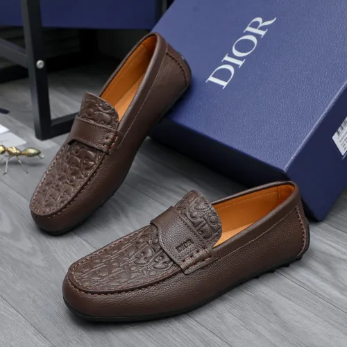 Christian Dior Leather Shoes For Men #1454609 $100.00 USD, Wholesale Replica Christian Dior Leather Shoes