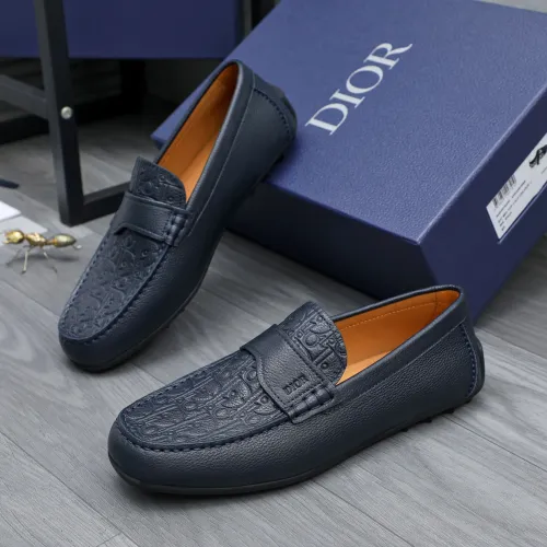 Christian Dior Leather Shoes For Men #1454612 $100.00 USD, Wholesale Replica Christian Dior Leather Shoes