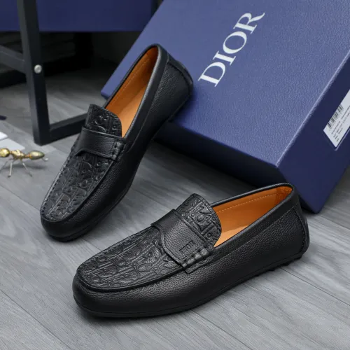 Christian Dior Leather Shoes For Men #1454614 $100.00 USD, Wholesale Replica Christian Dior Leather Shoes