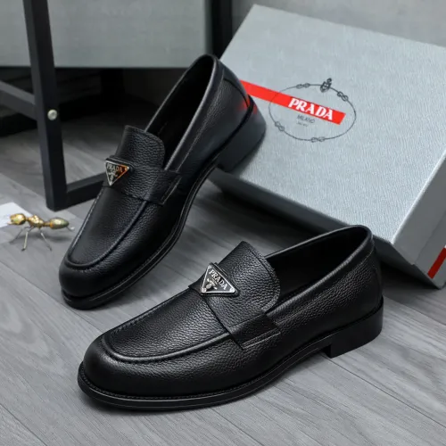 Prada Leather Shoes For Men #1454620 $88.00 USD, Wholesale Replica Prada Leather Shoes