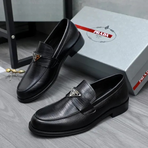 Prada Leather Shoes For Men #1454622 $88.00 USD, Wholesale Replica Prada Leather Shoes