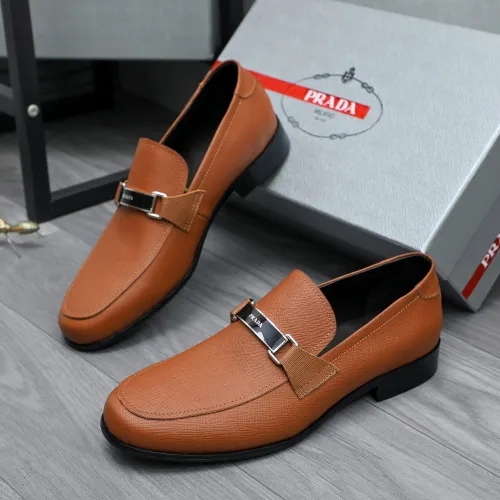 Prada Leather Shoes For Men #1454709 $96.00 USD, Wholesale Replica Prada Leather Shoes