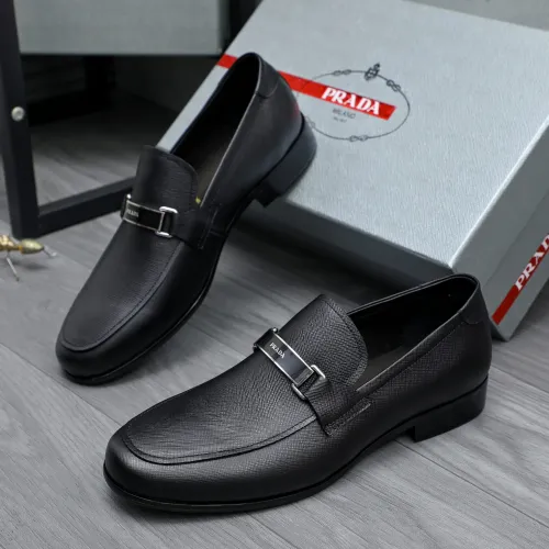 Prada Leather Shoes For Men #1454710 $96.00 USD, Wholesale Replica Prada Leather Shoes