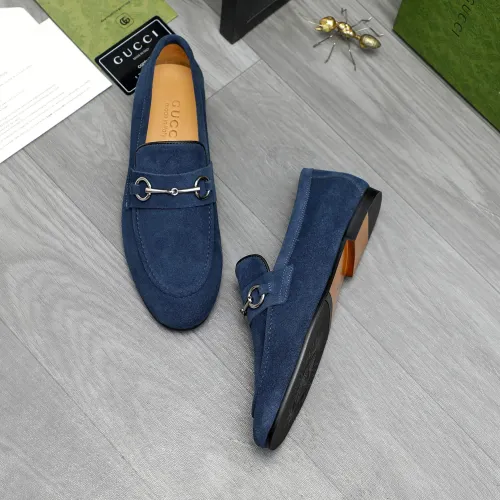 Replica Gucci Oxfords Shoes For Men #1454728 $92.00 USD for Wholesale
