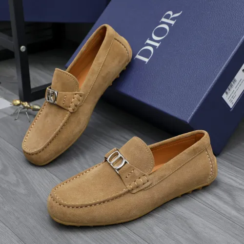 Christian Dior Leather Shoes For Men #1455019 $98.00 USD, Wholesale Replica Christian Dior Leather Shoes