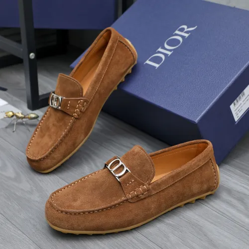 Christian Dior Leather Shoes For Men #1455020 $98.00 USD, Wholesale Replica Christian Dior Leather Shoes