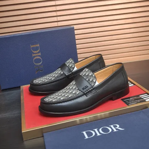 Christian Dior Leather Shoes For Men #1455651 $102.00 USD, Wholesale Replica Christian Dior Leather Shoes