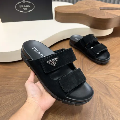 Prada Slippers For Men #1455892 $98.00 USD, Wholesale Replica Prada Slippers