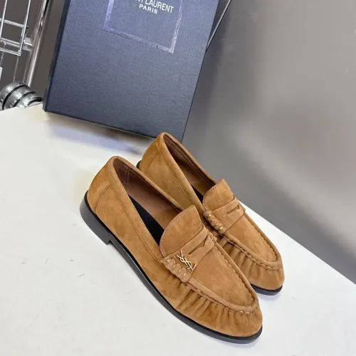 Yves Saint Laurent YSL Leather Shoes For Men #1456142 $125.00 USD, Wholesale Replica Yves Saint Laurent YSL Leather Shoes