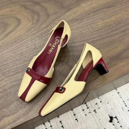 Chanel High-Heeled Shoes For Women #1456160 $105.00 USD, Wholesale Replica Chanel High-Heeled Shoes