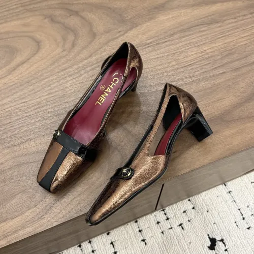 Chanel High-Heeled Shoes For Women #1456164 $105.00 USD, Wholesale Replica Chanel High-Heeled Shoes