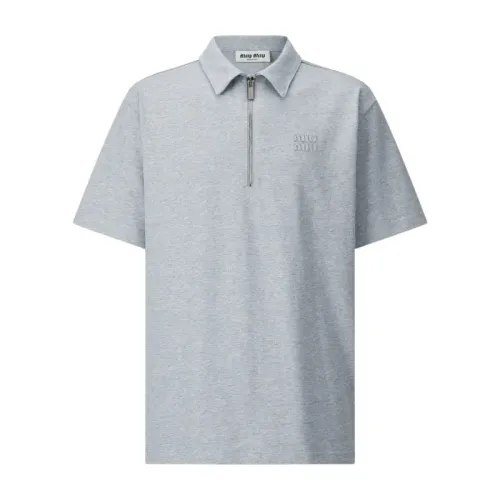 MIU MIU T-Shirts Short Sleeved For Unisex #1457077