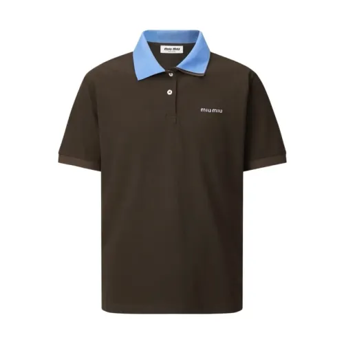 MIU MIU T-Shirts Short Sleeved For Unisex #1457078