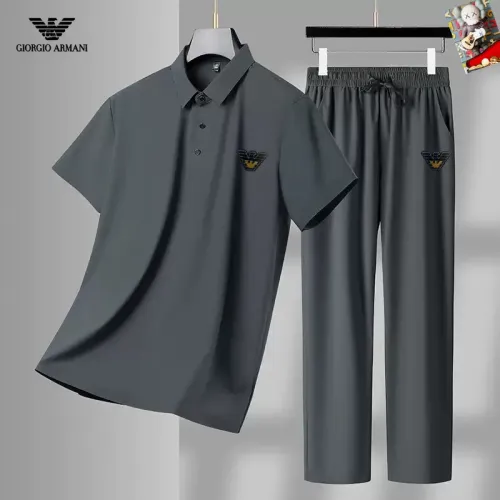 Armani Tracksuits Short Sleeved For Men #1457292 $72.00 USD, Wholesale Replica Armani Tracksuits