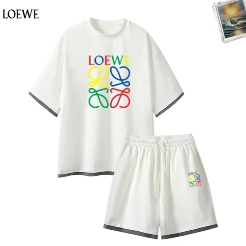 LOEWE Tracksuits Short Sleeved For Men #1457319 $52.00 USD, Wholesale Replica LOEWE Tracksuits