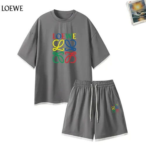 LOEWE Tracksuits Short Sleeved For Men #1457320 $52.00 USD, Wholesale Replica LOEWE Tracksuits