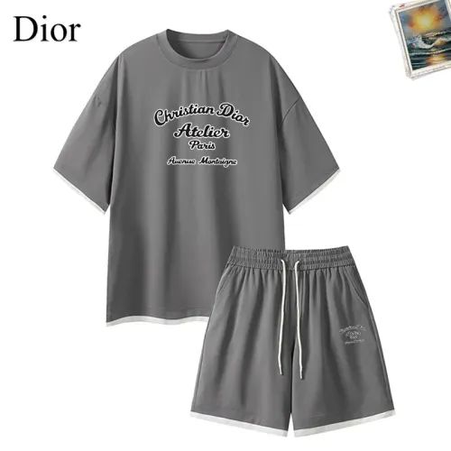 Christian Dior Tracksuits Short Sleeved For Men #1457323 $52.00 USD, Wholesale Replica Christian Dior Tracksuits