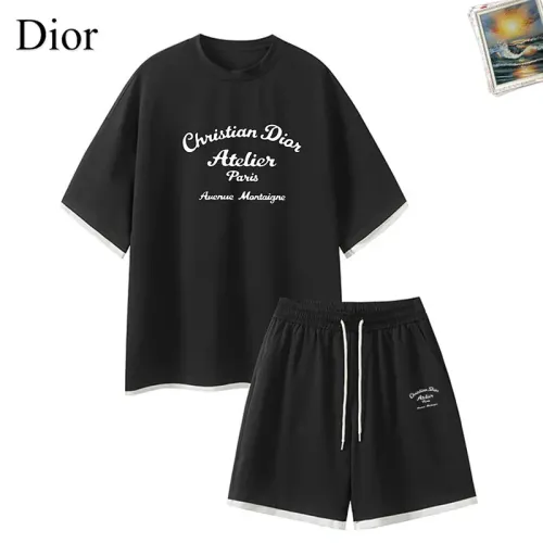 Christian Dior Tracksuits Short Sleeved For Men #1457324 $52.00 USD, Wholesale Replica Christian Dior Tracksuits