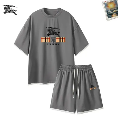 Burberry Tracksuits Short Sleeved For Men #1457326 $52.00 USD, Wholesale Replica Burberry Tracksuits