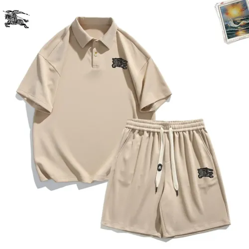 Burberry Tracksuits Short Sleeved For Men #1457344 $52.00 USD, Wholesale Replica Burberry Tracksuits