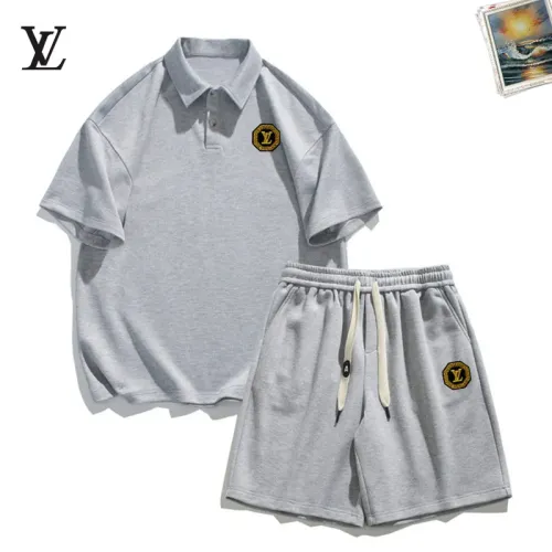 Louis Vuitton LV Tracksuits Short Sleeved For Men #1457357 $52.00 USD, Wholesale Replica Louis Vuitton LV Tracksuits