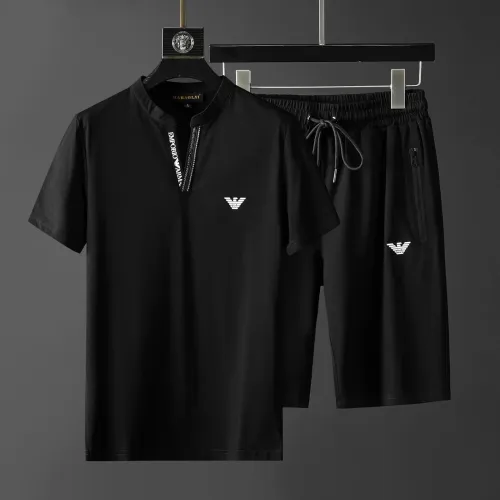 Armani Tracksuits Short Sleeved For Men #1458092 $68.00 USD, Wholesale Replica Armani Tracksuits