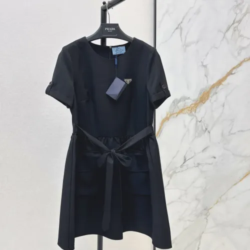 Prada Dresses Short Sleeved For Women #1458098 $76.00 USD, Wholesale Replica Prada Dresses