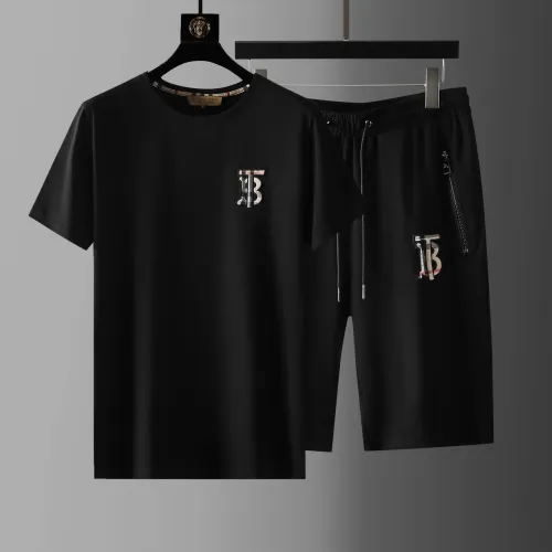 Burberry Tracksuits Short Sleeved For Men #1458101 $64.00 USD, Wholesale Replica Burberry Tracksuits