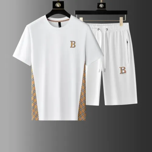 Burberry Tracksuits Short Sleeved For Men #1458109 $68.00 USD, Wholesale Replica Burberry Tracksuits