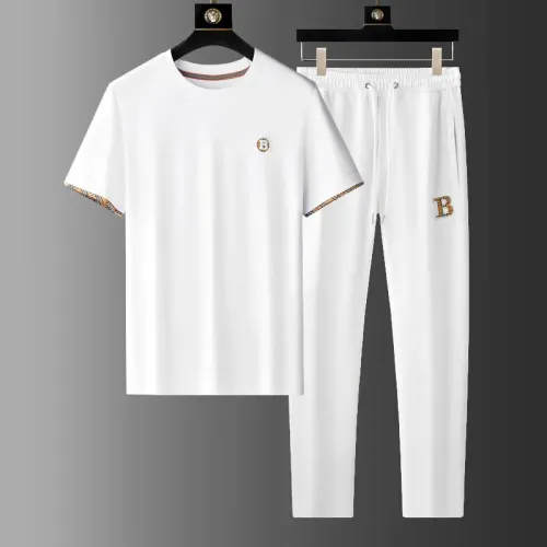 Burberry Tracksuits Short Sleeved For Men #1458115 $72.00 USD, Wholesale Replica Burberry Tracksuits