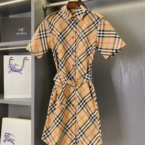 Burberry Dresses Short Sleeved For Women #1458122 $88.00 USD, Wholesale Replica Burberry Dresses