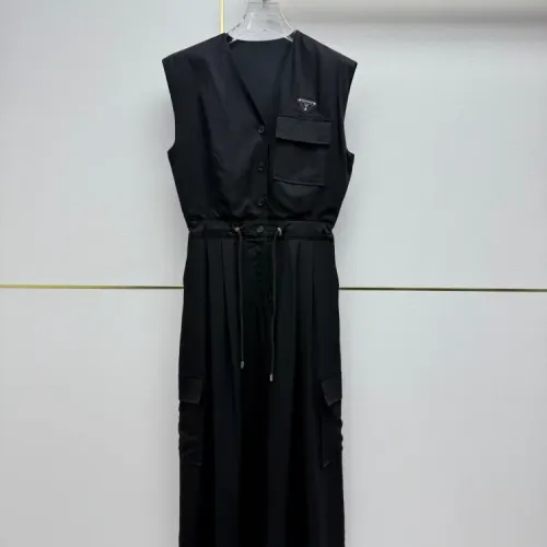 Prada Dresses Sleeveless For Women #1458133 $82.00 USD, Wholesale Replica Prada Dresses
