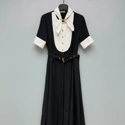 Christian Dior Dresses Short Sleeved For Women #1458148 $135.00 USD, Wholesale Replica Christian Dior Dresses