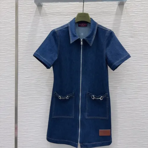 Gucci Dresses Short Sleeved For Women #1458153 $72.00 USD, Wholesale Replica Gucci Dresses