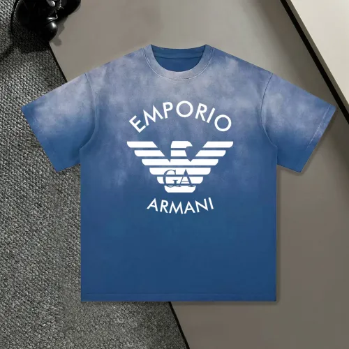 Armani T-Shirts Short Sleeved For Unisex #1458215
