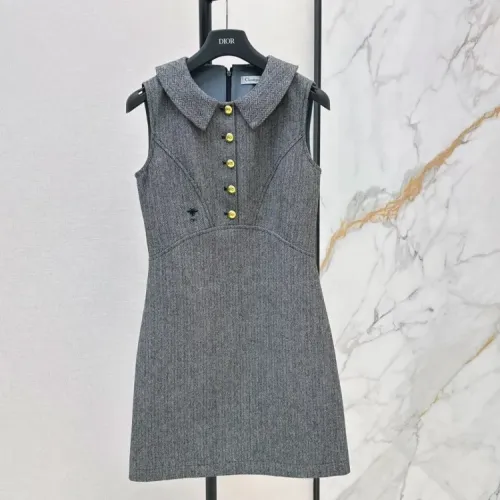Christian Dior Dresses Sleeveless For Women #1458453 $76.00 USD, Wholesale Replica Christian Dior Dresses
